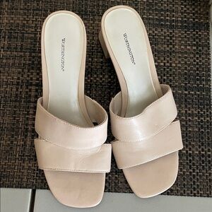 Worthington leather wedge heels